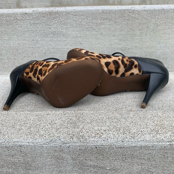 Rockport  Presia Tied Mj Leopard Black Heels - Picture 5 of 8